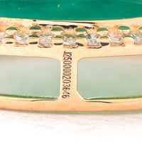 4.65 Ct Oval Mixed Cut Natural Emerald 14K Gold Pendant