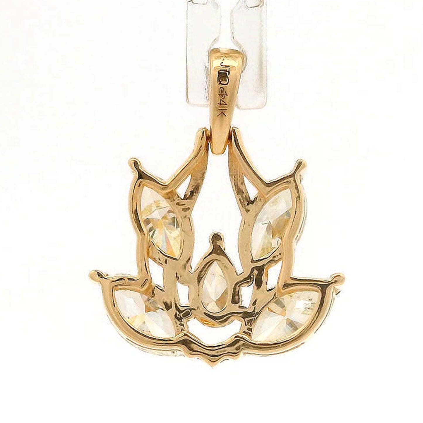 1.00 Ct Pear Diamond 14K Gold Pendant
