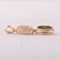 1.03 Ct Marquise Tourmaline 9K Gold Pendant