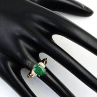 2.18 Ct Oval Emerald 14K Gold Ring