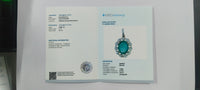 2.13 Ct Oval Mixed Cut Natural Emerald 14K Gold Pendant