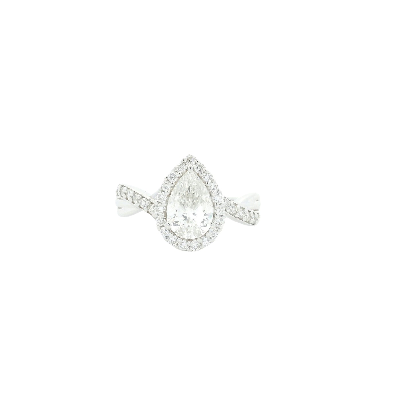 1.35 Carats Lab Grown Diamond 14K Gold Ring