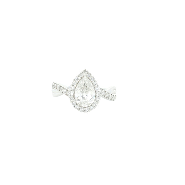1.35 Carats Lab Grown Diamond 14K Gold Ring