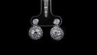 3.69 Carats Lab Grown Diamond 14K Gold Earrings