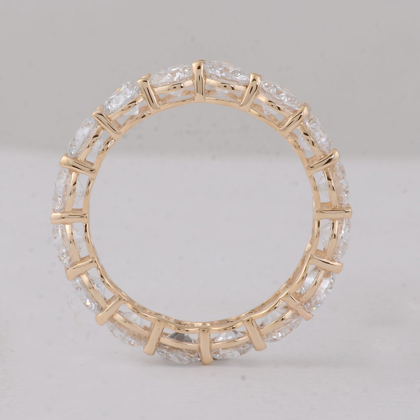 4.23 Carats Lab Grown Diamond 14K Gold Ring