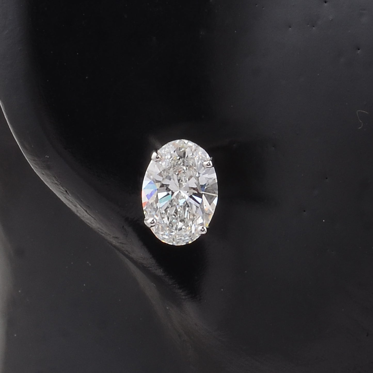3.02 Carats Lab Grown Diamond 14K Gold Earrings