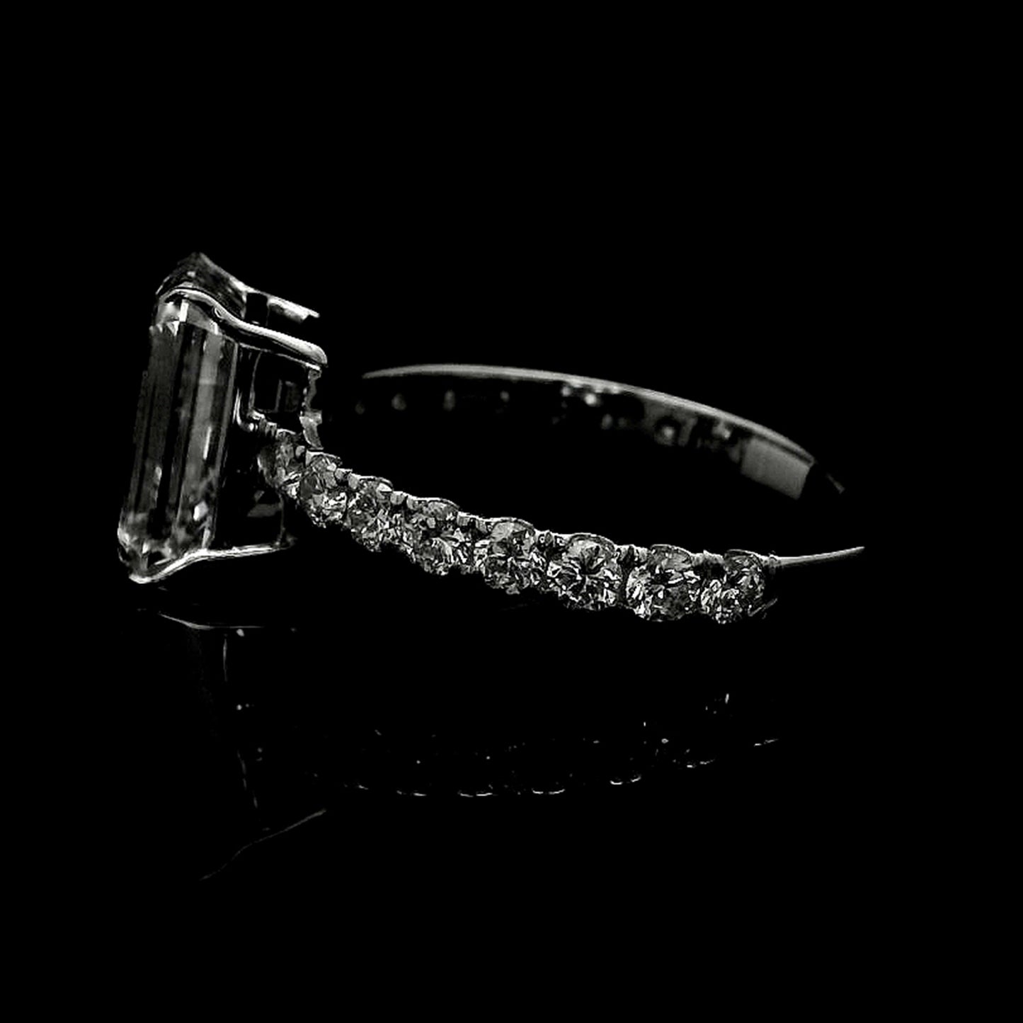 3.54 Carats Lab Grown Diamond 14K Gold Ring