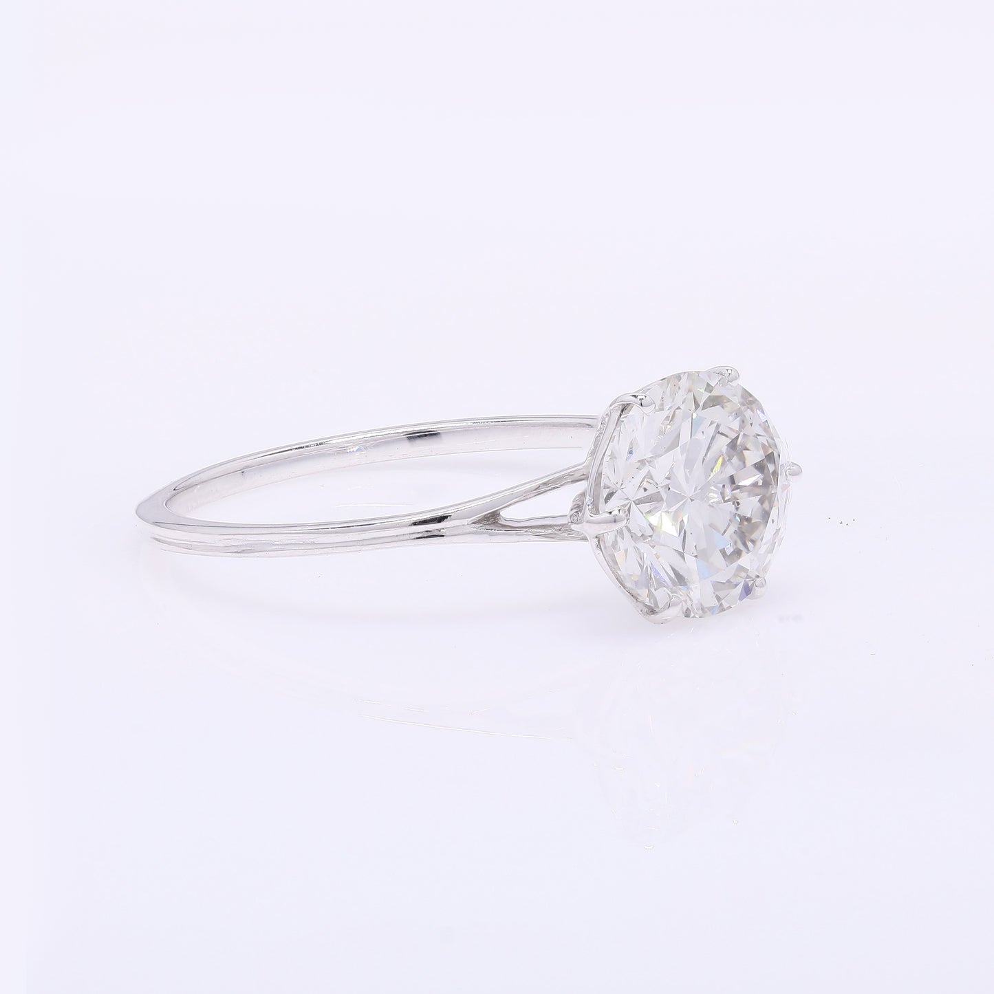 2.10 Carats Lab Grown Diamond 14K Gold Ring