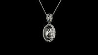3.51 Carats Lab Grown Diamond 14K Gold Pendant