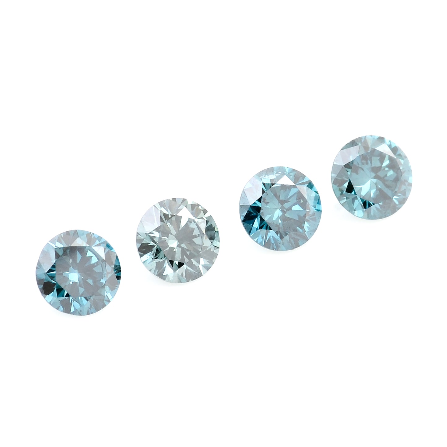 0.73 Blue Diamond Round Loose Gemstone