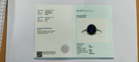 2.68 Ct Oval Mixed Cut Natural Sapphire 14K Gold Ring