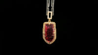 1.74 Ct Fancy Natural Tourmaline 14K Gold Pendant