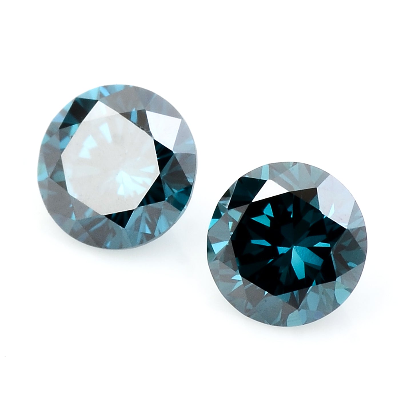 0.44 Blue Diamond Round Loose Gemstone