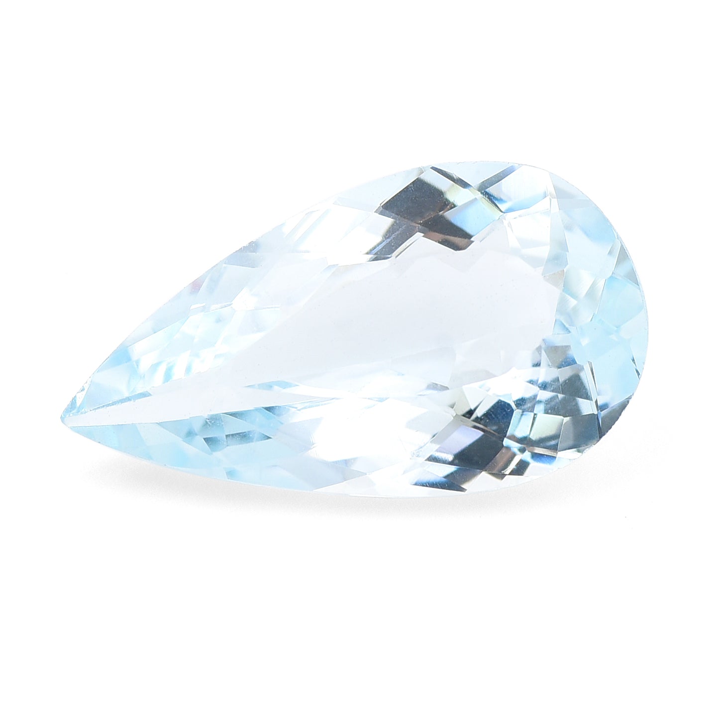 4.51 Natural Beryl Aquamarine Pear Mixed Cut Gemstone