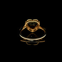2.30 Ct Heart Mixed Cut Natural Garnet 14K Gold Ring