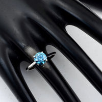 1.33 Carats Blue Lab Grown Diamond 14K Gold Ring