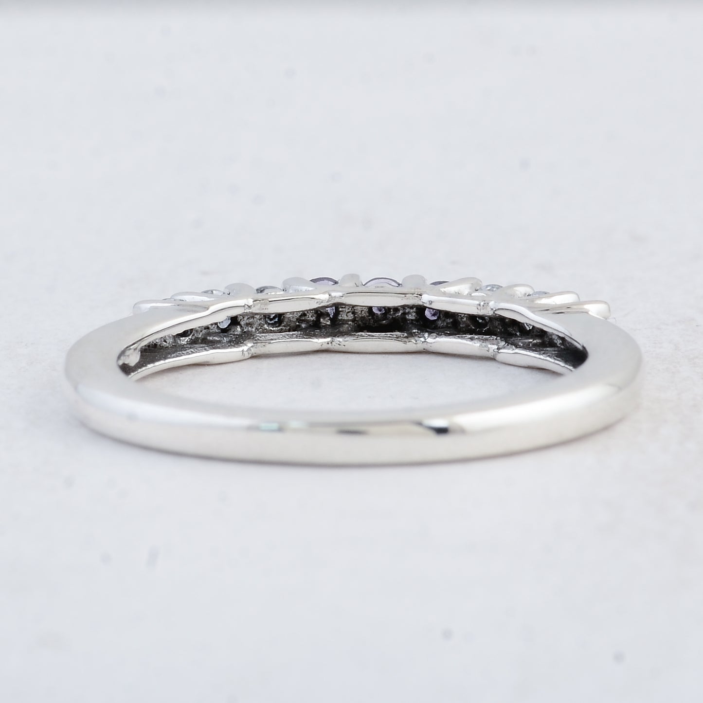 0.45 Ct Round Amethyst 925 Sterling Silver Ring