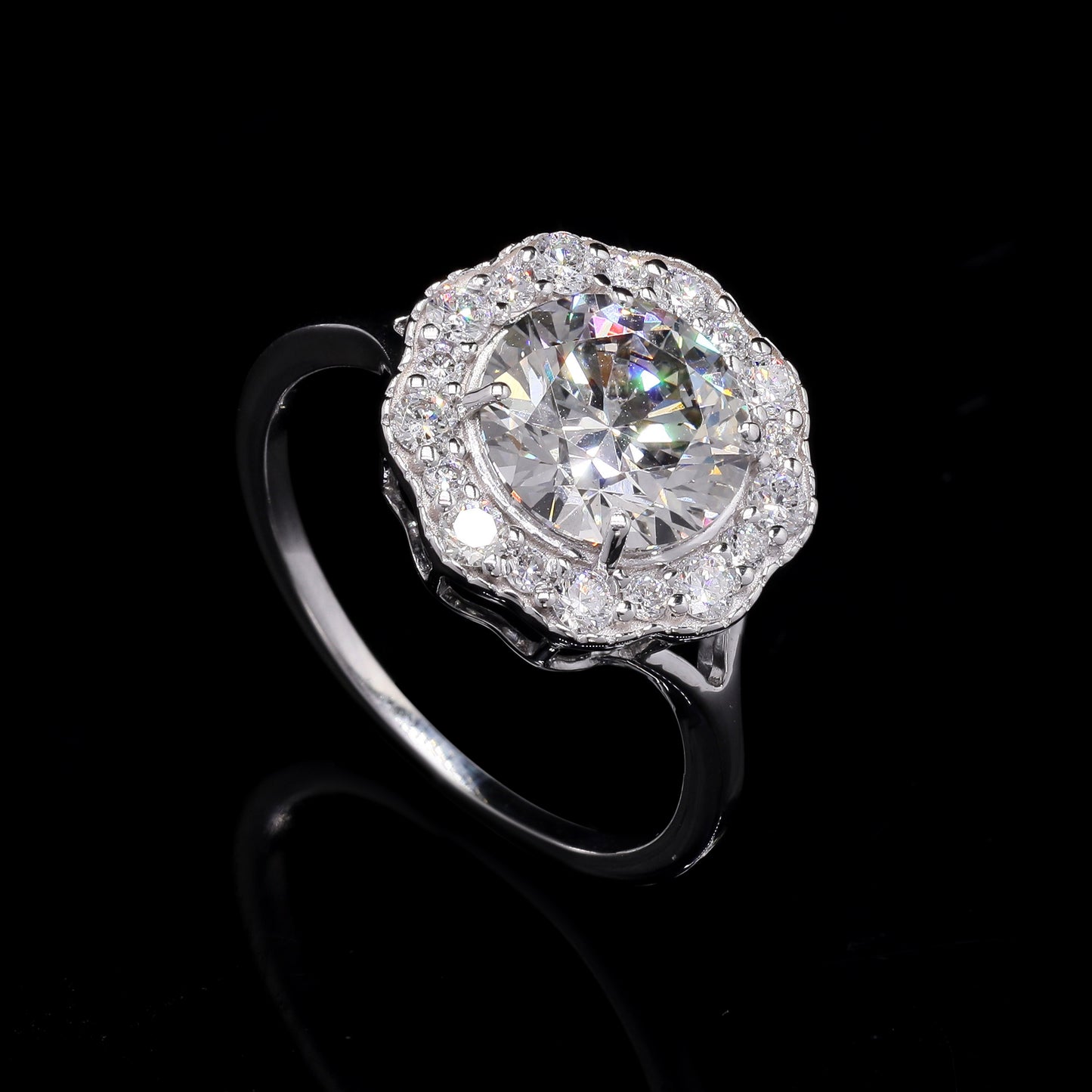 2.40 Carats Lab Grown Diamond 14K Gold Ring