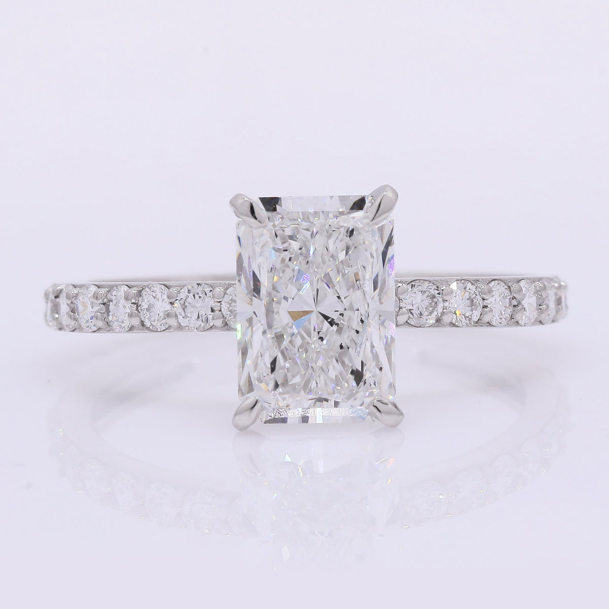 2.41 Carats Lab Grown Diamond 950 Platinum Ring