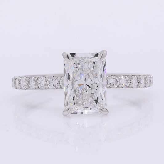 2.41 Carats Lab Grown Diamond 950 Platinum Ring