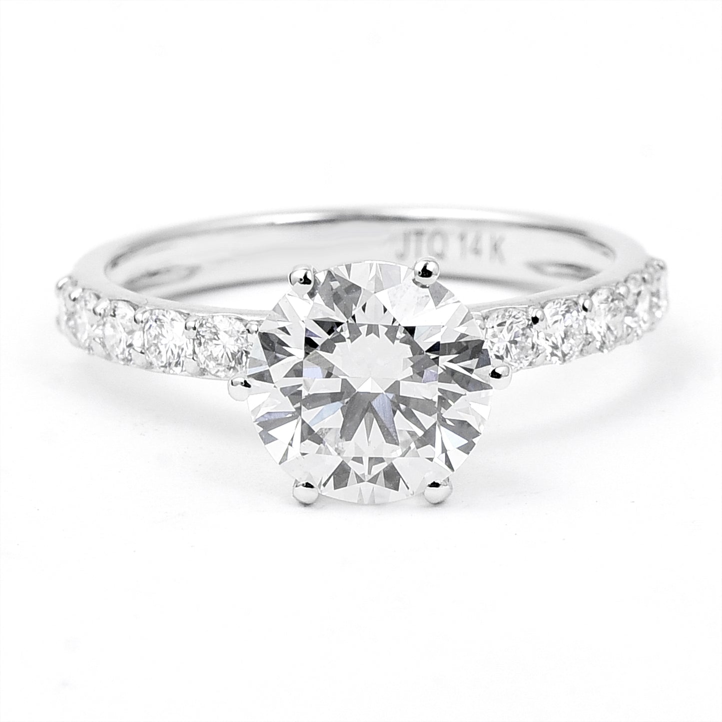2.45 Carats Lab Grown Diamond 14K Gold Ring