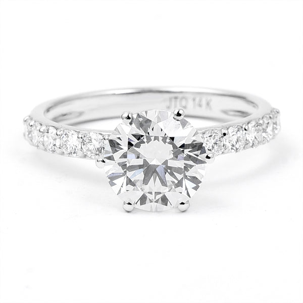 2.45 Carats Lab Grown Diamond 14K Gold Ring