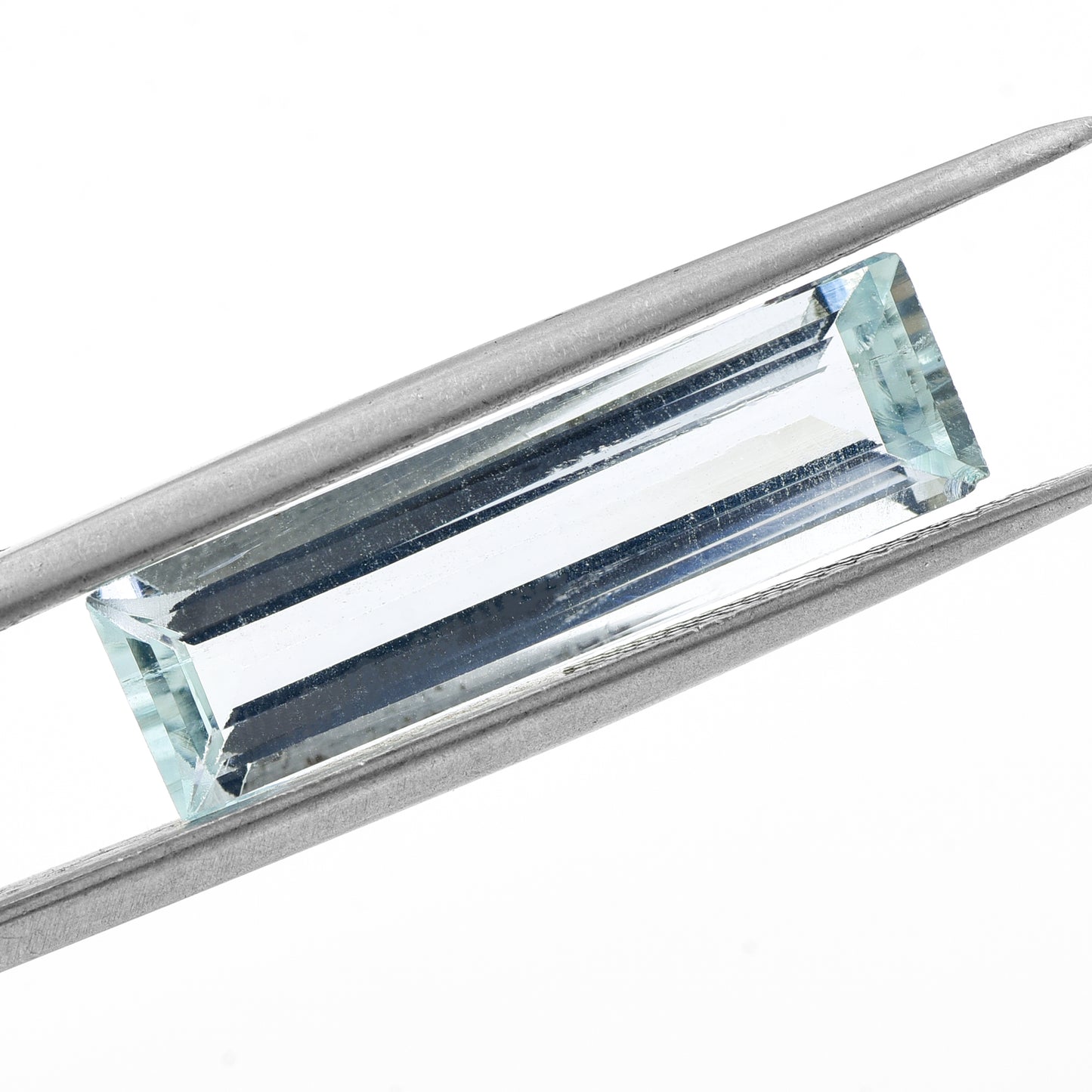 4.32 Natural Beryl Aquamarine Rectangular Step Cut Gemstone