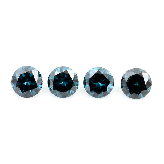 0.72 Blue Diamond Round Loose Gemstone