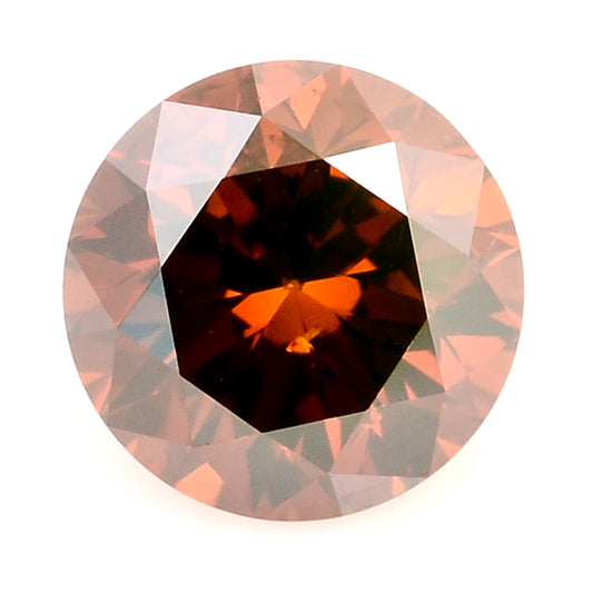 0.25 Red Diamond Round Loose Gemstone