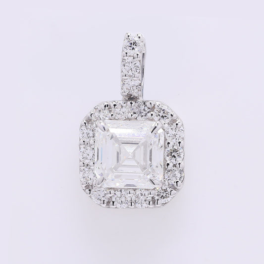 2.43 Carats Lab Grown Diamond 14K Gold Pendant