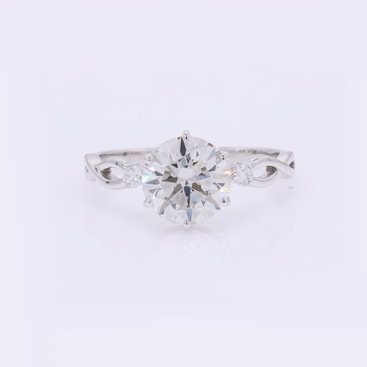 2.09 Carats Lab Grown Diamond 14K Gold Ring