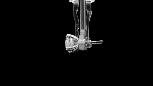 6.20 Ct Round Lab Grown Diamond 14K Gold Earrings