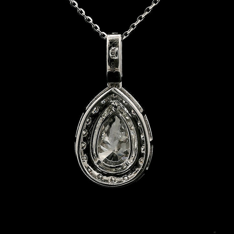 2.26 Carats Lab Grown Diamond 14K Gold Pendant