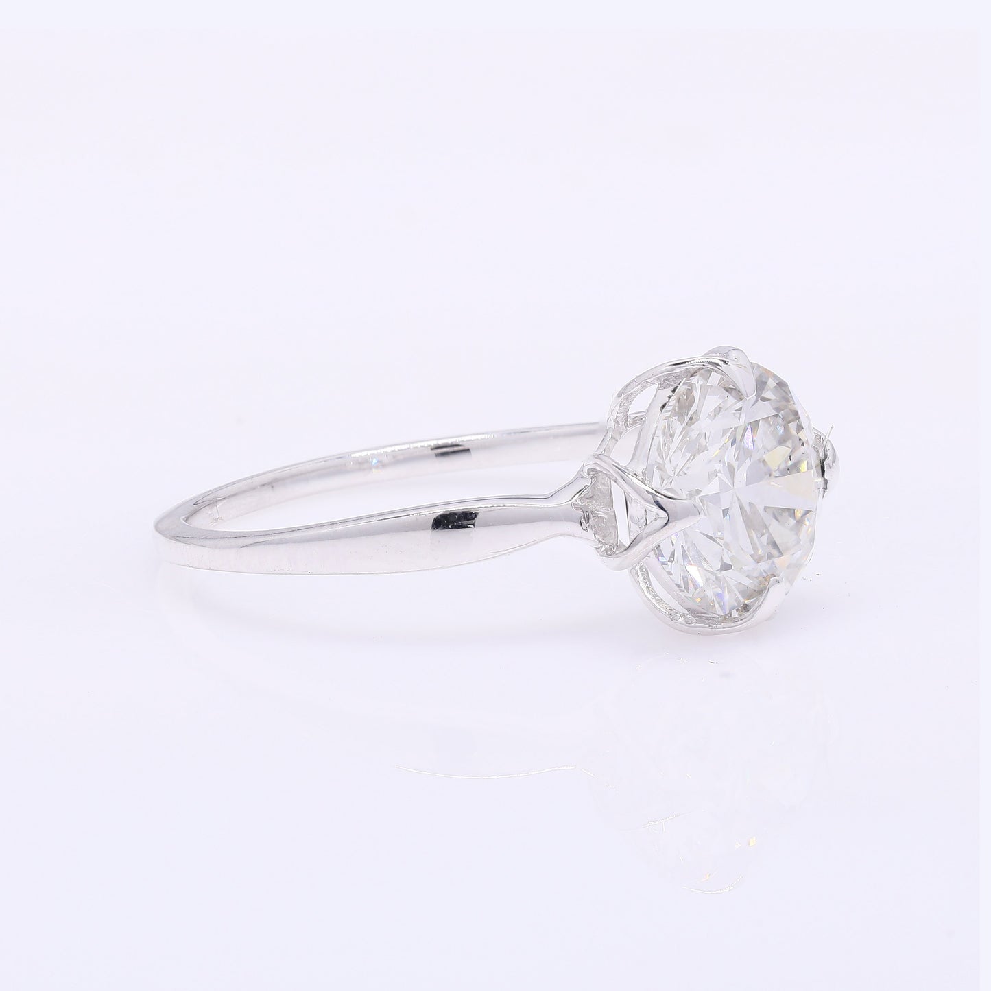 2.18 Carats Lab Grown Diamond 14K Gold Ring