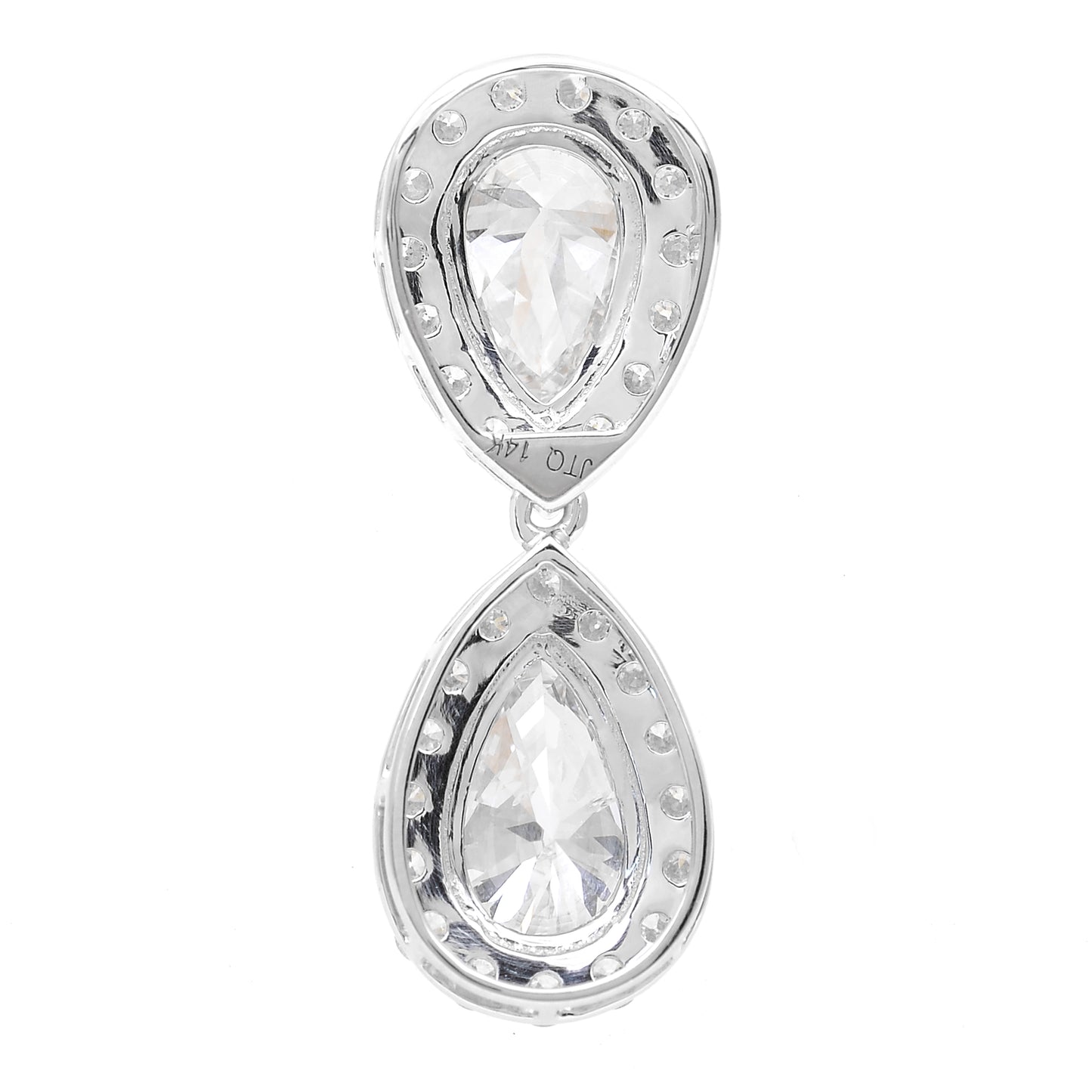 2.98 Carats Lab Grown Diamond 14K Gold Pendant