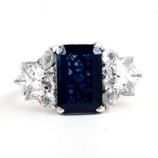 6.52 Carats Sapphire 14K Gold Ring