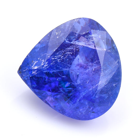 7.45 Natural Zoisite Tanzanite Pear Mixed Cut Gemstone