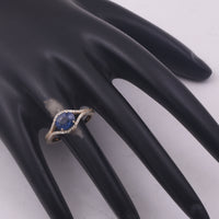 1.98 Ct Oval Mixed Cut Natural Sapphire 14K Gold Ring