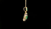 1.91 Ct Octagon Emerald 14K Gold Pendant