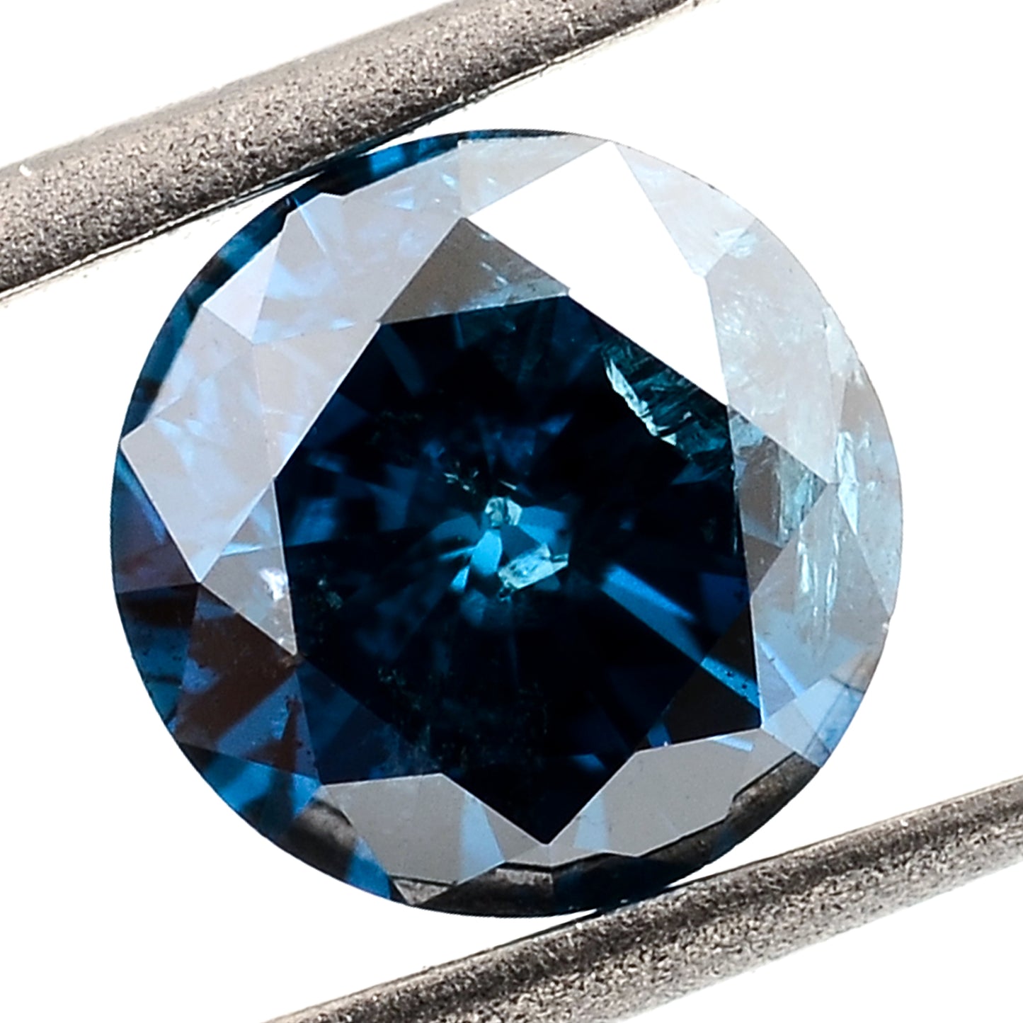0.75 Blue Diamond Round Loose Gemstone