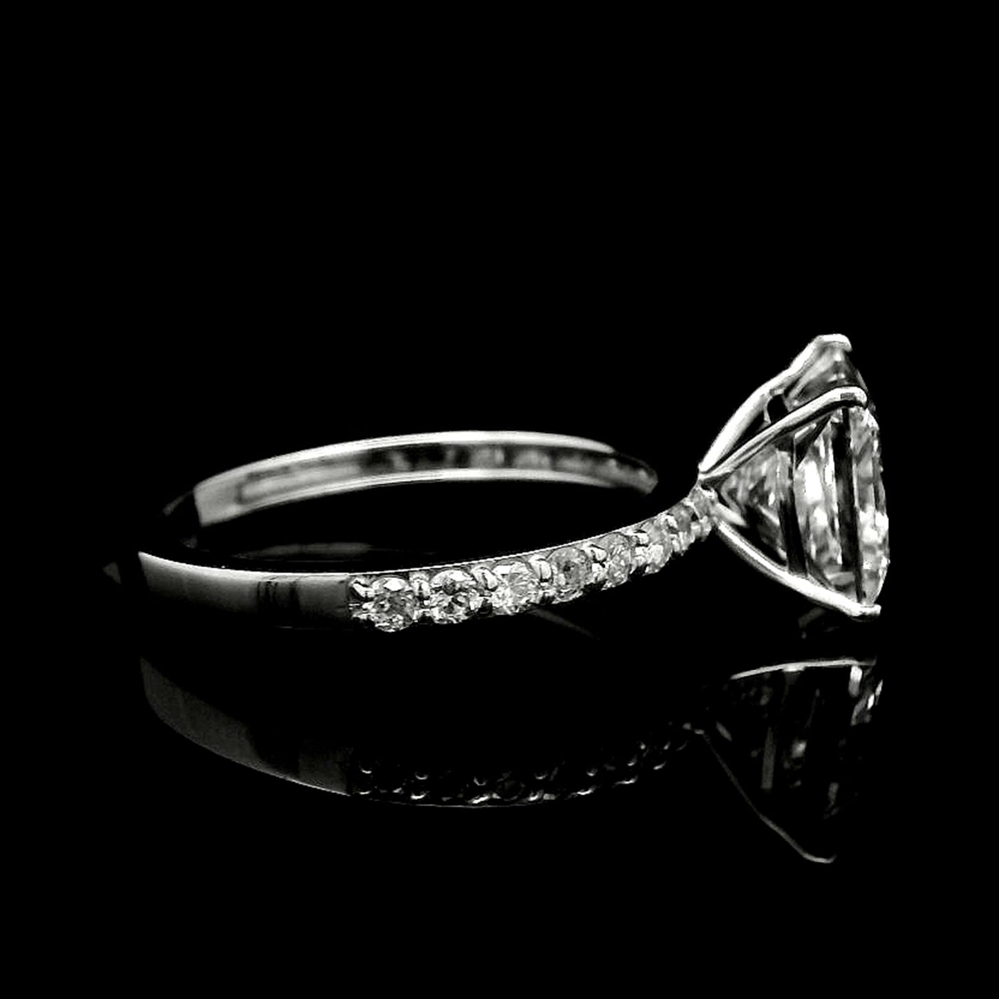 2.50 Carats Lab Grown Diamond 14K Gold Ring