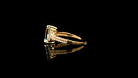 2.69 Ct Octagon Natural Aquamarine 14K Gold Ring