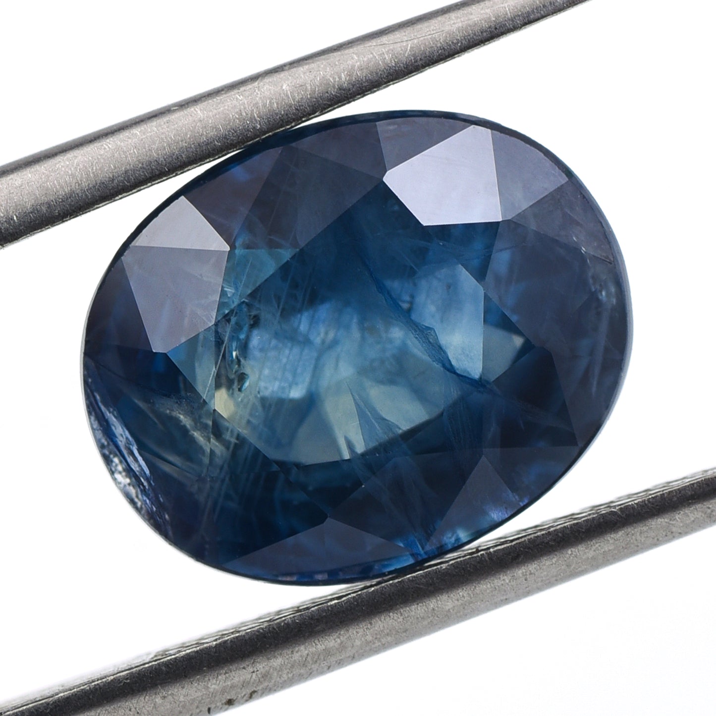 6.64 Natural Corundum Sapphire Oval Mixed Cut Gemstone