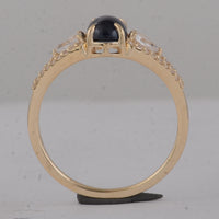 1.75 Ct Oval Sapphire 9K Gold Ring