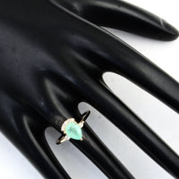 1.34 Ct Pear Emerald 14K Gold Ring