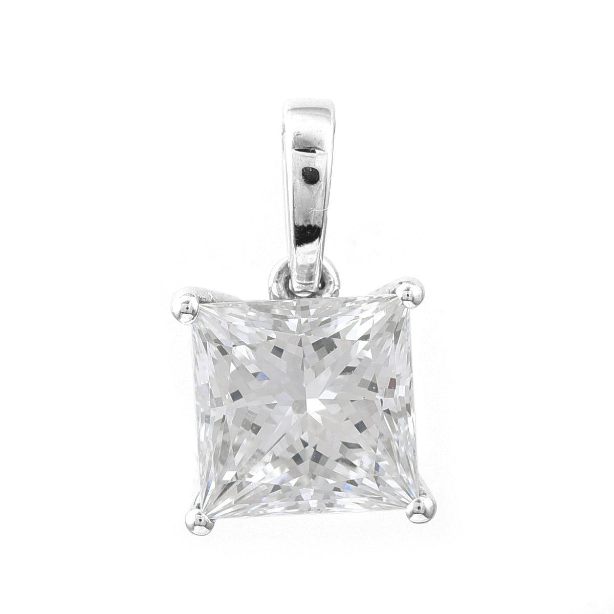2.05 Carats Lab Grown Diamond 14K Gold Pendant