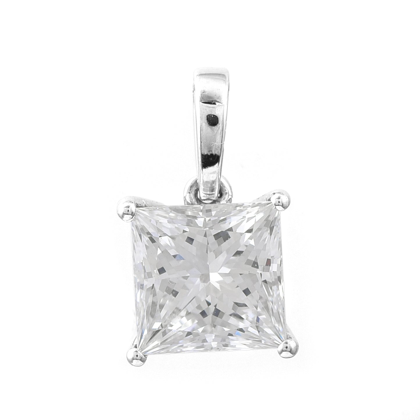 2.05 Carats Lab Grown Diamond 14K Gold Pendant