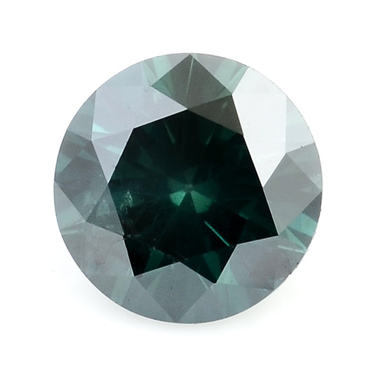 0.32 Blue Diamond Round Loose Gemstone