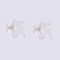 3.83 Carats Lab Grown Diamond 14K Gold Earrings