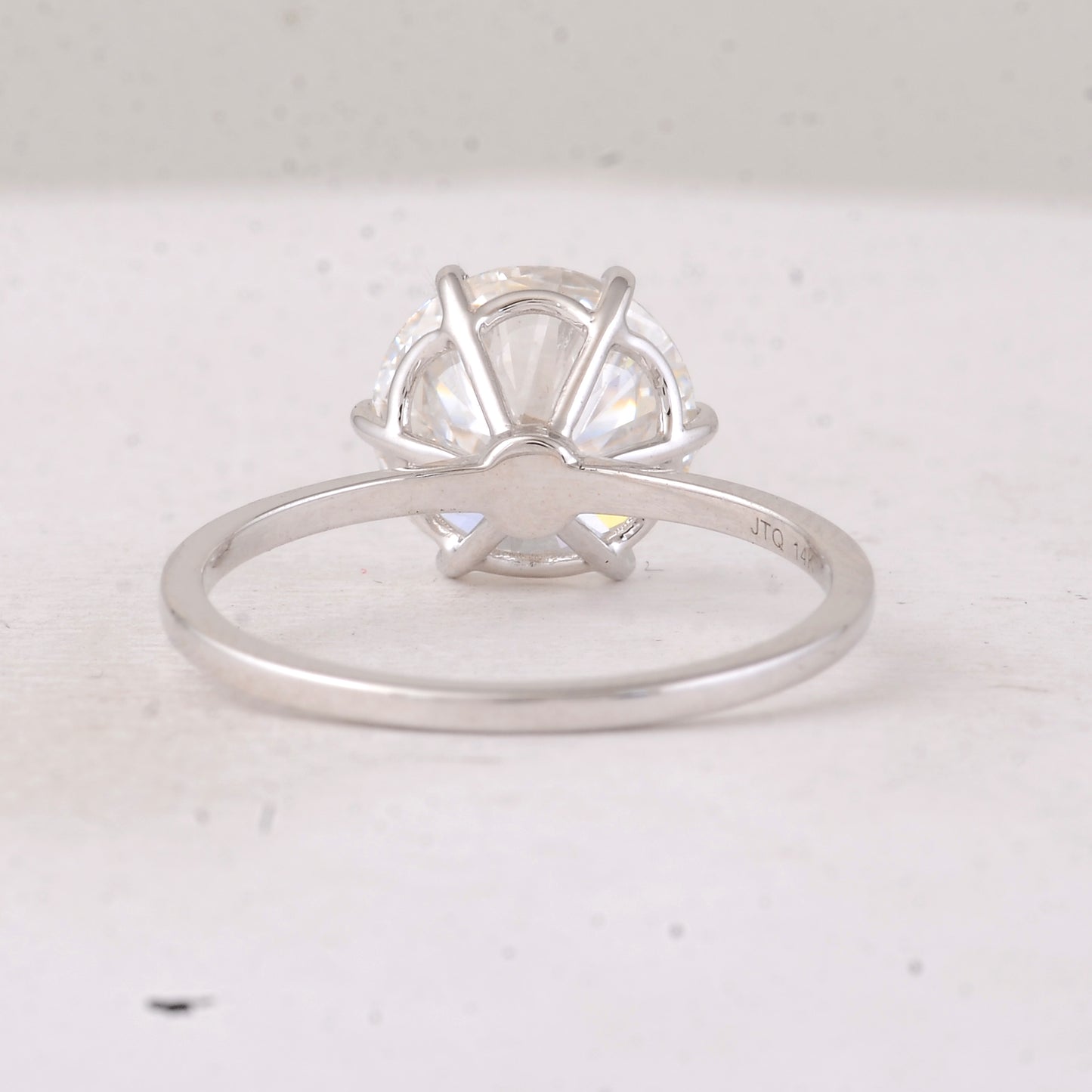 3.06 Carats Lab Grown Diamond 14K Gold Ring